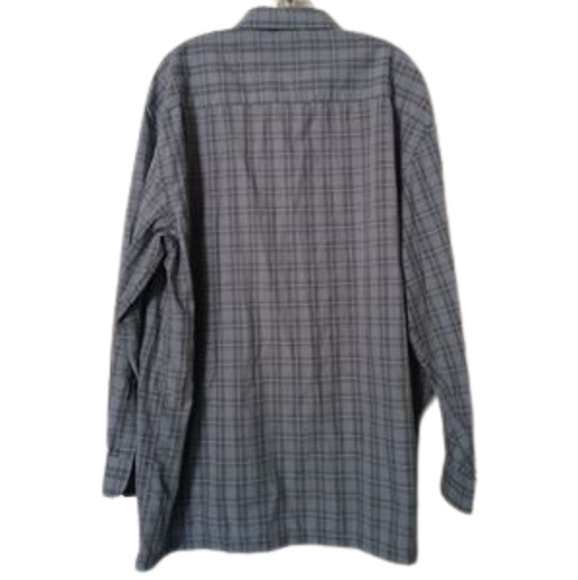 Arnold Palmer Mens Y2k Vintage Blue Plaid Casual Long Sleeve Shirt Size XL - Picture 3 of 4